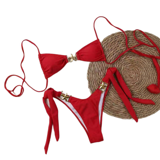 Damen Bikini-Set mit eleganten Schnallen R&B