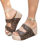 Damen Bequeme und stilvolle Keilsandaletten R&B