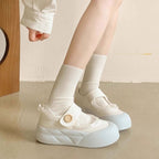 Damen bequeme Sneaker mit verstellbarem Klettverschluss und elastischem Obermaterial R&B