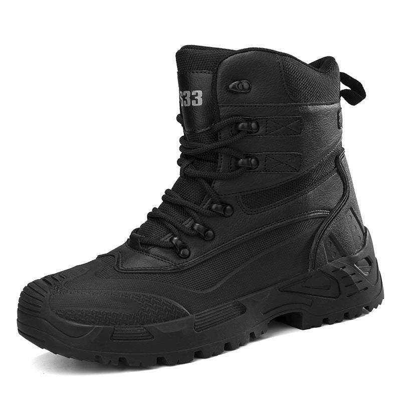 Damen Hohe Arbeitsstiefel mit rutschfester Profilsohle und atmungsaktivem Innenfutter