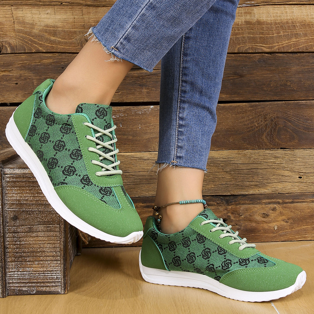 Damen Sneakers mit floralen Mustern und atmungsaktiver Oberfläche R&B