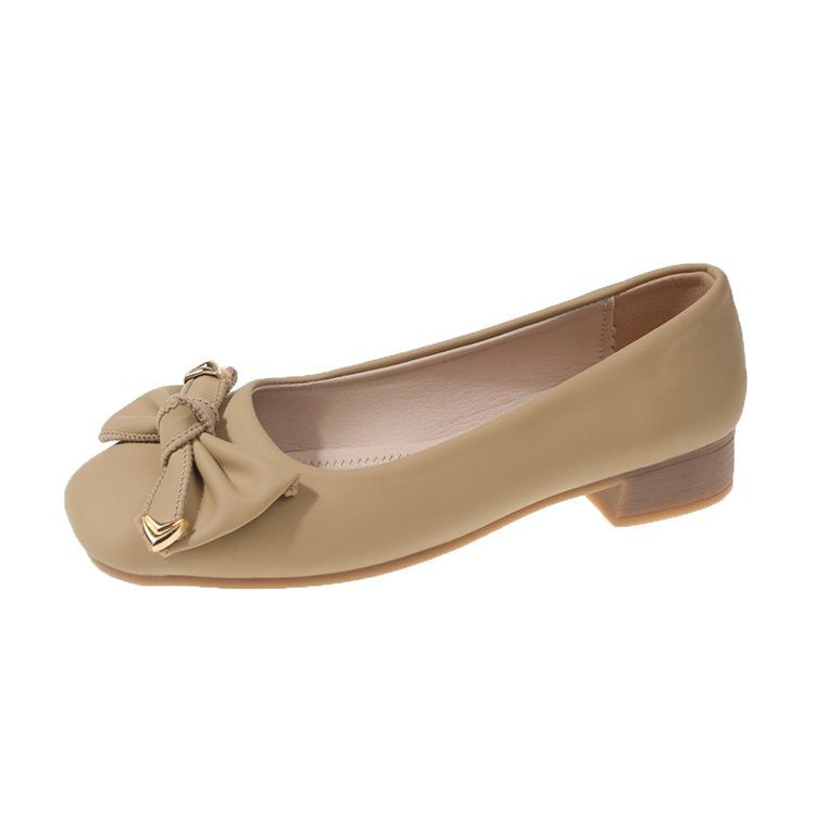 Damen elegante Ballerinas mit modischer Schleifenverzierung R&B
