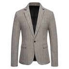 Herren eleganter Blazer mit feinem Karomuster
