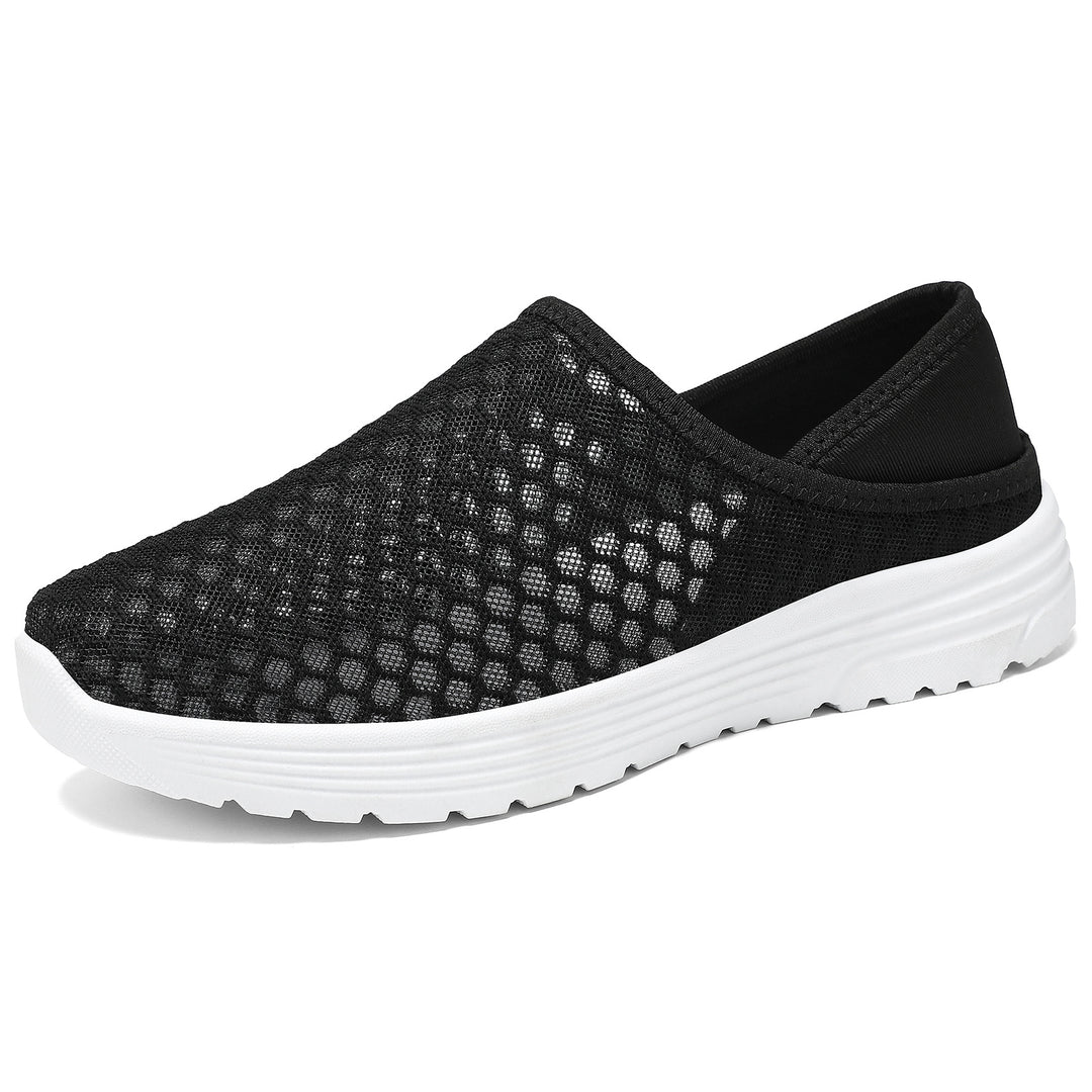 Damen Bequeme Slip-On Freizeitschuhe mit atmungsaktiver Netzstruktur R&B