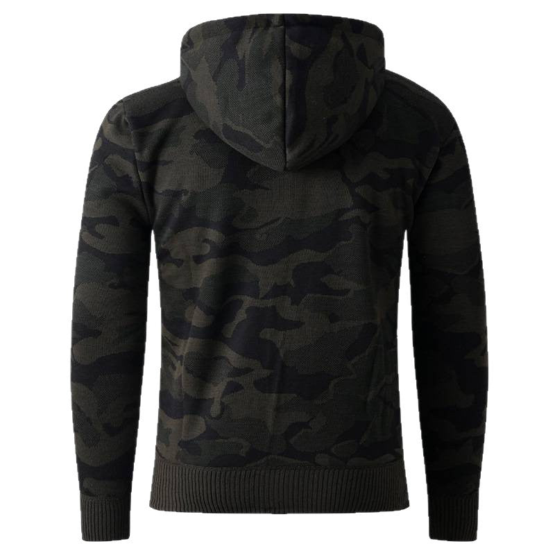 Herren modische Kapuzenjacke mit stylischem Camouflage-Design R&B
