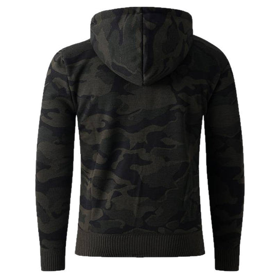 Herren modische Kapuzenjacke mit stylischem Camouflage-Design R&B