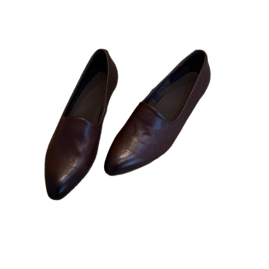 Damen elegante Slippers mit spitz zulaufendem Design und bequemem Fußbett R&B