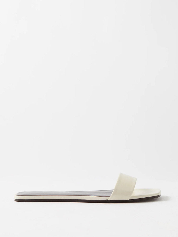 Damen Offene Mules mit breitem Riemen und elegantem Design R&B