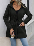 Damen Freizeitjacke mit verstellbarem Bund und Kapuze R&B