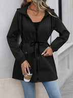 Damen Freizeitjacke mit verstellbarem Bund und Kapuze R&B