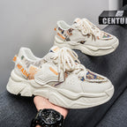 Damen Modische Sneakers mit einzigartigem Muster und dämpfender Sohle R&B