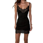 Damen Spitzen-Nachtkleid im figurbetonten Schnitt R&B