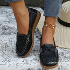 Damen Mokassins mit dekorativem Knoten und komfortabler Sohle R&B