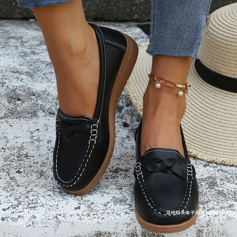 Damen Mokassins mit dekorativem Knoten und komfortabler Sohle R&B