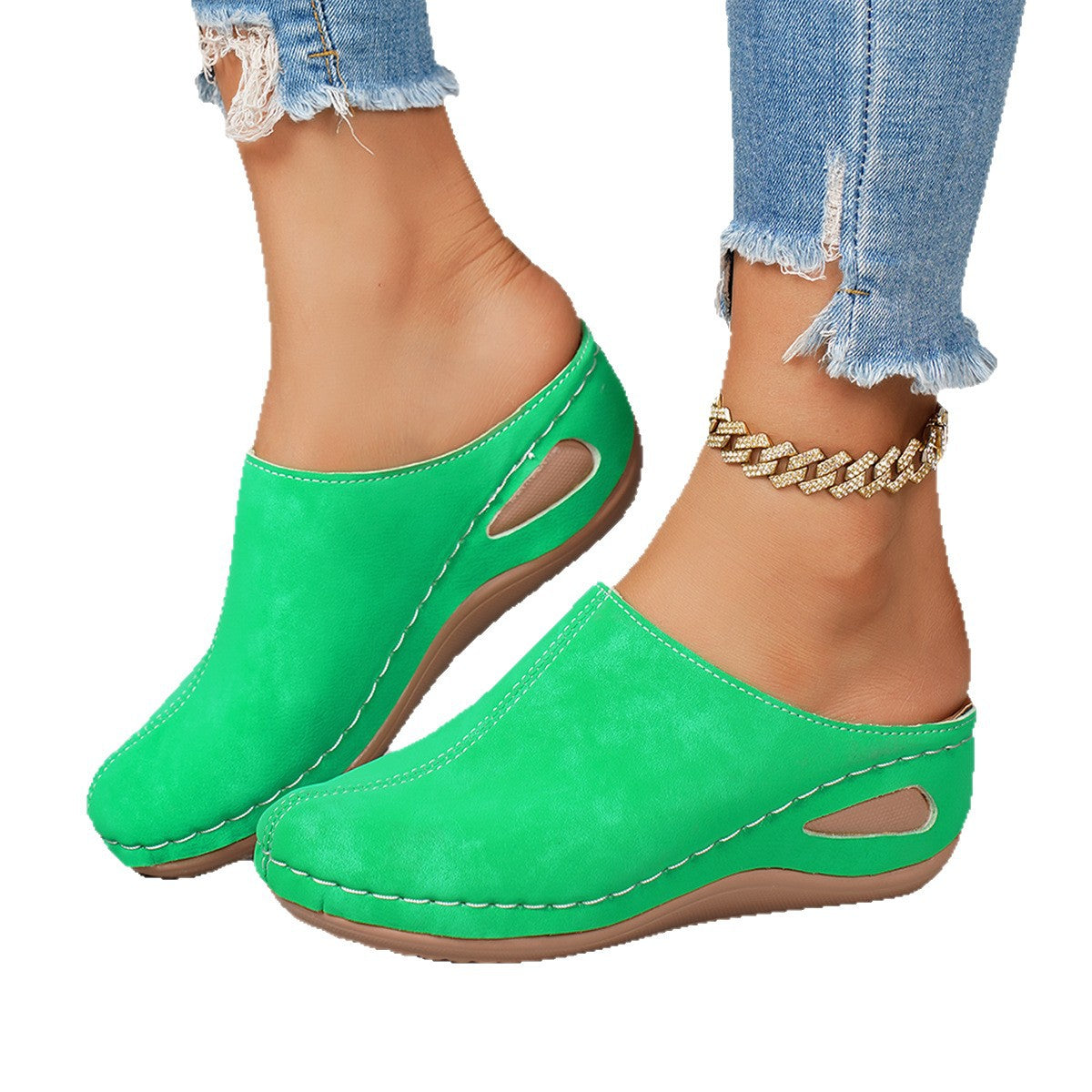 Damen Mules mit ergonomischem Fußbett und modischem Schnitt R&B