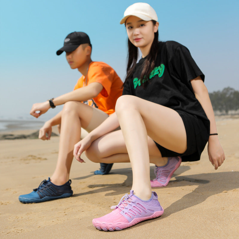 Damen Flexible Schwimmschuhe mit schnell trocknendem Obermaterial und rutschfester Sohle R&B