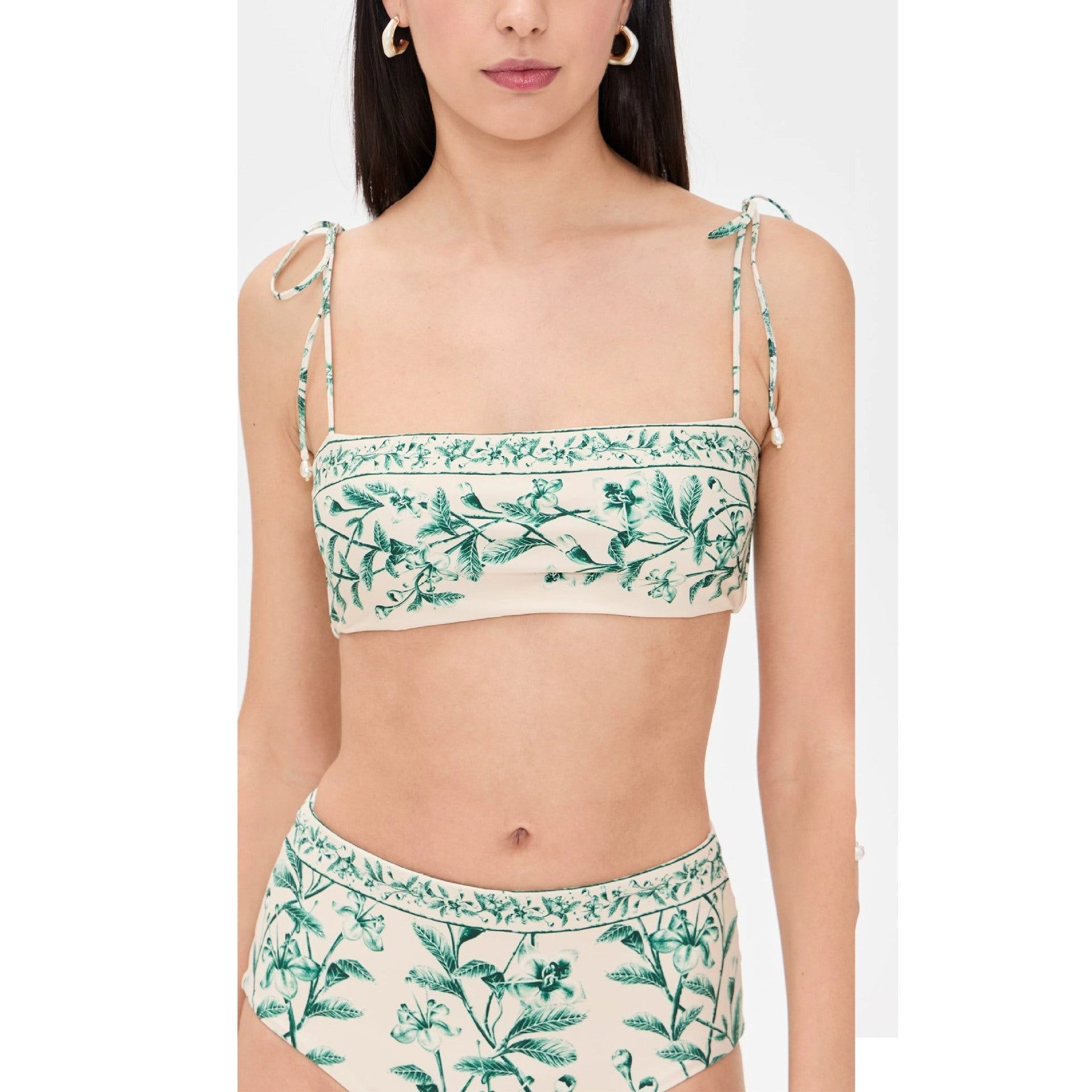 Damen Bikini-Set mit floralem Design und verstellbaren Trägern R&B
