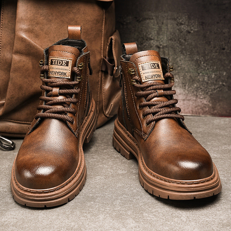 Damen robuste Schnürstiefel im urbanen Stil R&B