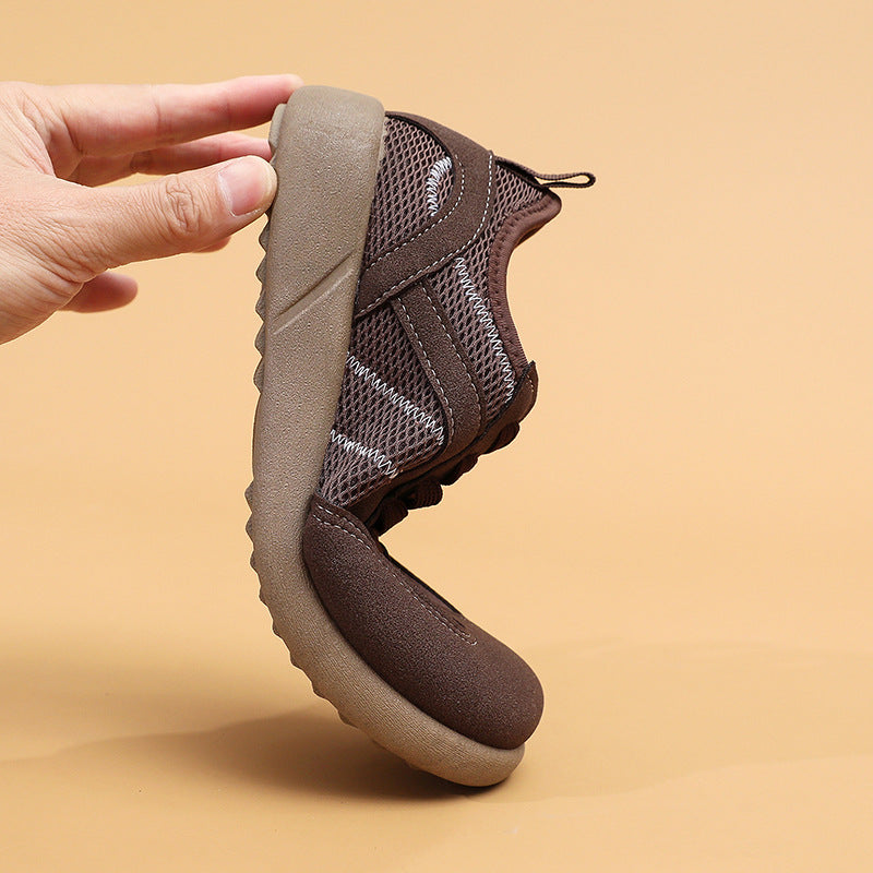 Damen Sportliche Sneakers mit atmungsaktiver Netzoberfläche