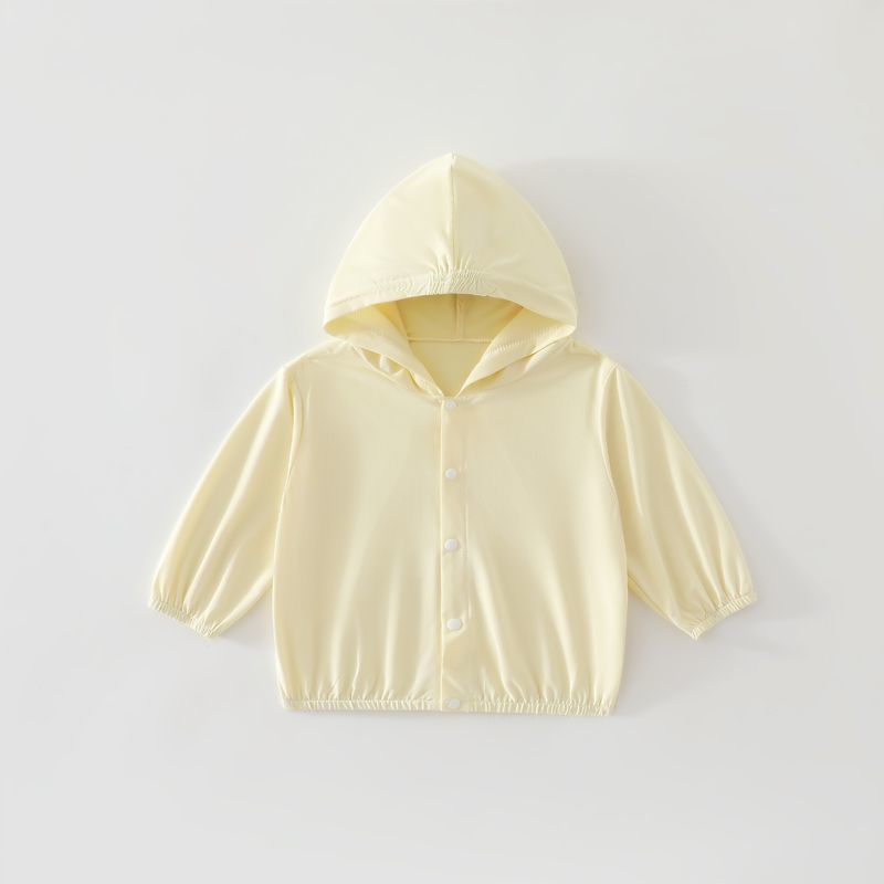 Unisex nan weichen Stretch-Baumwollmischung Kapuzenjacke für Babys mit Druckknopfverschluss R&B