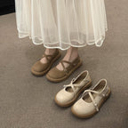 Damen Komfortable Mary Jane Ballerinas mit verstellbaren Riemen R&B