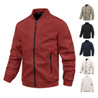 Herren moderne Bomberjacke mit elastischem Bündchen und praktischen Taschen R&B