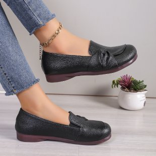 Damen Bequeme Ballerinas mit eleganter Schleifen-Applikation R&B