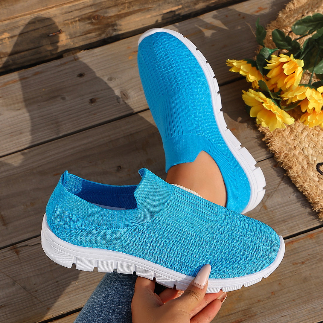 Damen Bequeme Slip-On Sneakers mit atmungsaktivem Obermaterial R&B