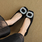 Damen elegante Pumps mit funkelndem Kristall-Akzent