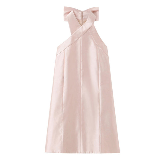 Damen Abendkleid mit asymmetrischem Schnitt und eleganter Rückenverzierung R&B