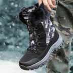 Damen isolierte Winterstiefel mit rutschfestem Profil und kuscheligem Innenfutter R&B