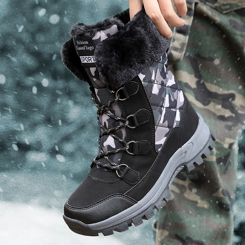 Damen isolierte Winterstiefel mit rutschfestem Profil und kuscheligem Innenfutter R&B