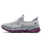 Damen Atmungsaktive Slip-On Spazier-Sneaker mit flexibler Sohle R&B