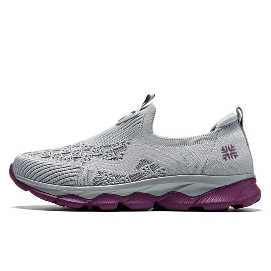 Damen Atmungsaktive Slip-On Spazier-Sneaker mit flexibler Sohle R&B