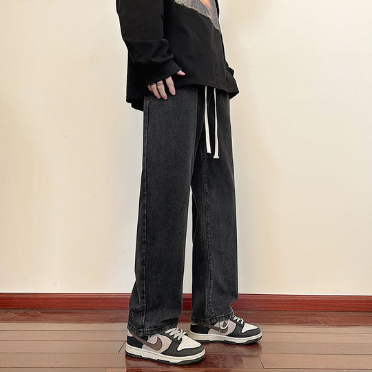 Herren weite Cargo-Jeans mit elastischem Bund und praktischen Taschen R&B