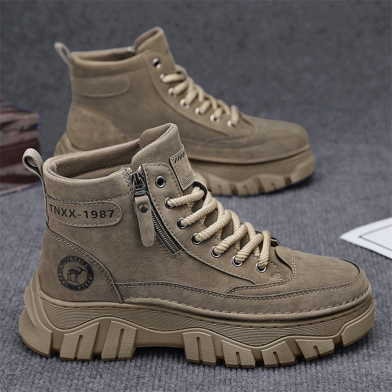 Damen Modische High-Top Stiefel mit robustem Profil und innovativem Verschlusssystem R&B