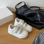 Damen Sportliche Sneaker mit doppeltem Klettverschluss und verstärkter Sohle
