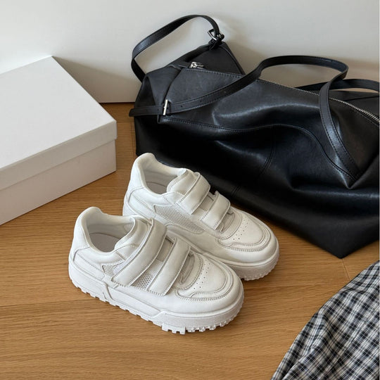 Damen Sportliche Sneaker mit doppeltem Klettverschluss und verstärkter Sohle R&B