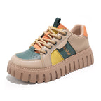 Damen modische Sneakers mit extrahohen Profilsohlen und atmungsaktivem Obermaterial R&B