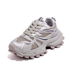 Damen Ultra-leichte Fitness-Sneaker mit atmungsaktiver Netzstruktur und stoßdämpfender Sohle R&B