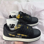 Damen Modische Sneakers mit kariertem Design und gepolsterter Innensohle R&B