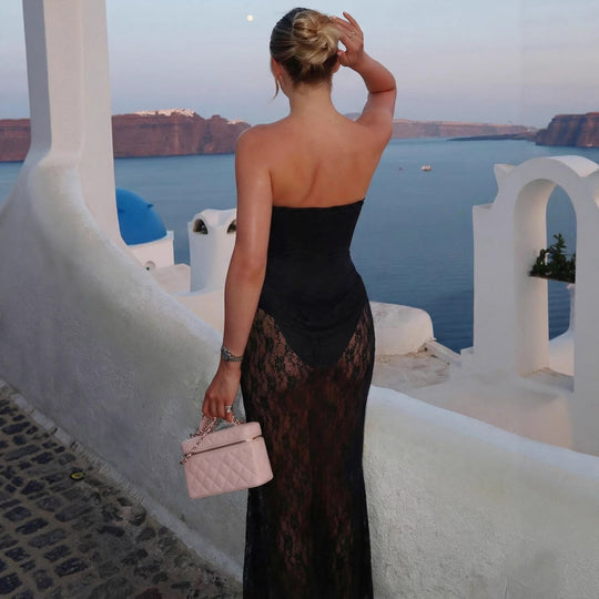 Damen Langarm Kleid R&B