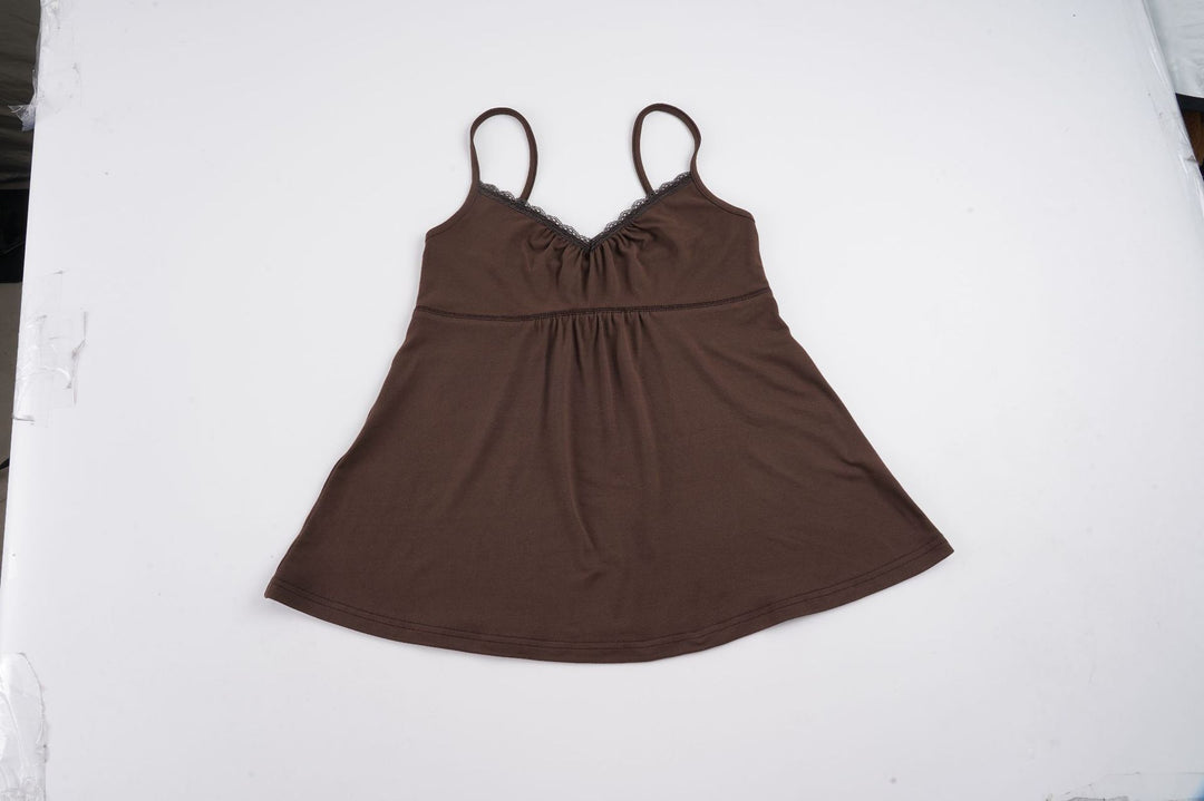 Damen Bustieroberteil mit eleganten Spitzeinsätzen und locker fallendem Schnitt R&B