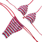 Damen Triangel-Bikini mit niedlichen Rüschendetails R&B