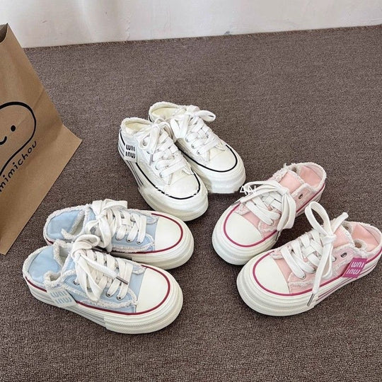 Damen Bequeme Plateausneaker mit trendigem Design und einzigartiger Textur R&B