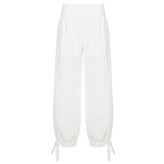 Damen luftige Culotte-Hosen mit Bindebändern R&B