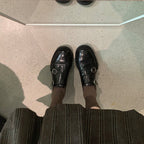 Damen elegante Schnürschuhe mit dekorativen Schnallen