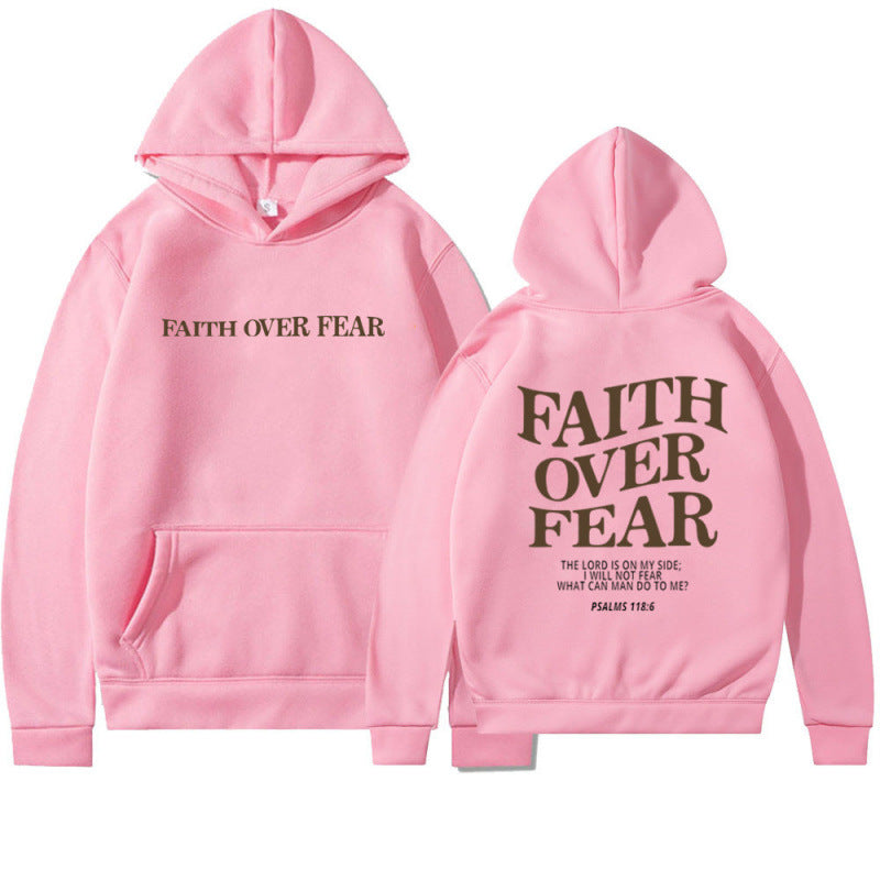 Damen Kapuzenpullover mit inspirierendem Schriftzug und hochwertiger Baumwolle R&B