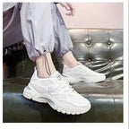 Damen Sportliche Airflow Sneakers mit atmungsaktivem Mesh und stoßdämpfender Sohle R&B