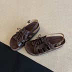 Damen Sandalen mit robustem Schnürsystem und anatomischer Fußbettgestaltung R&B